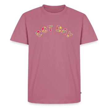 Art Dot Motif coloré Journée internationale des points - T-shirt Premium bio Homme - mauve - Devant - Nico (187cm)