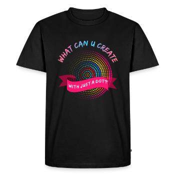 Créez avec un point coloré Journée internationale des points - T-shirt Premium bio Homme - noir - Devant - Nico (187cm)
