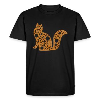 Cute Cat Art Colorful International Dot Day - Men's Premium Organic T-Shirt - black - Front - Nico (187cm)