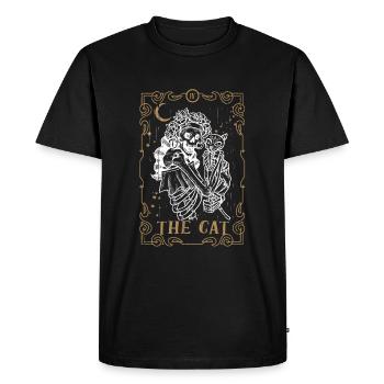 Carte de Tarot De Chat Club Occulte Animal Gothique - T-shirt Premium bio Homme - noir - Devant - Nico (187cm)