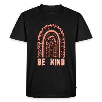 Orange Rainbow Kindness Awareness Journée de l’unité - T-shirt Premium bio Homme - noir - Devant - Nico (187cm)