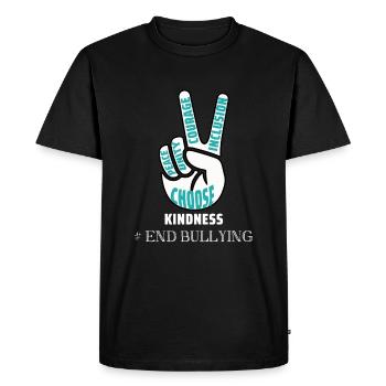 Mettre fin à l’intimidation Paix Gentillesse Sensibilisation Journée de l’unité - T-shirt Premium bio Homme - noir - Devant - Nico (187cm)