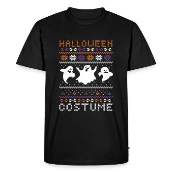 Stitch Pattern Ghost Creatures Scary Halloween - Men's Premium Organic T-Shirt - black - Front - Nico (187cm)