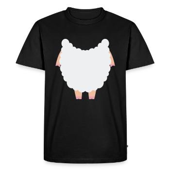 Funny Animal Sheep Costume For Halloween - Men's Premium Organic T-Shirt - black - Front - Nico (187cm)