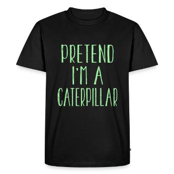 Drôle de costume de chenille pour Halloween - T-shirt Premium bio Homme - noir - Devant - Nico (187cm)