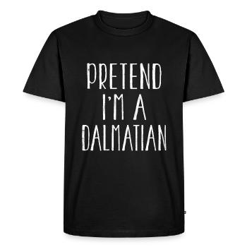 Drôle de faire semblant que je suis dalmate costume pour Halloween - T-shirt Premium bio Homme - noir - Devant - Nico (187cm)