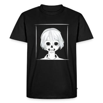 Goth Girl Occult Gothic Halloween - Men's Premium Organic T-Shirt - black - Front - Nico (187cm)