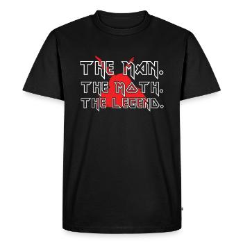Légende de Mothman Moth Man Cryptid Halloween - T-shirt Premium bio Homme - noir - Devant - Nico (187cm)