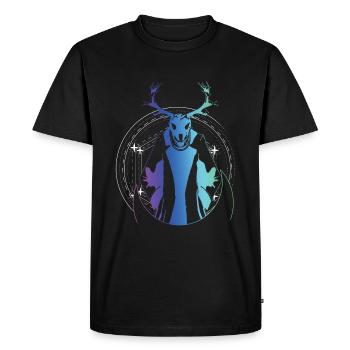 Wendigo Folk Creature Forest Devil Cryptid - T-shirt Premium bio Homme - noir - Devant - Nico (187cm)