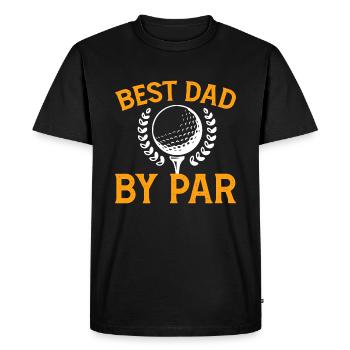 Meilleur père de par - golf - T-shirt Premium bio Homme - noir - Devant - Nico (187cm)