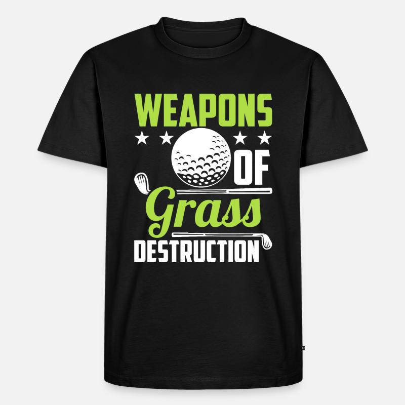 Lustiger Golf Spruch - Golfer - Männer Premium Bio T-Shirt - Schwarz