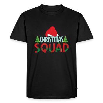Décembre Escouade de Noël Santa Lover Noël - T-shirt Premium bio Homme - noir - Devant - Nico (187cm)