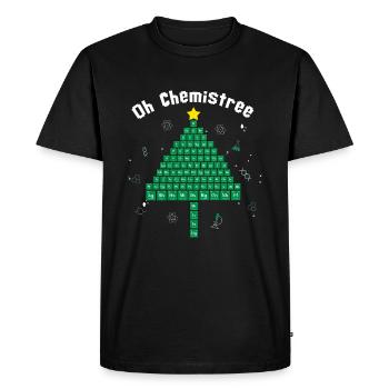Chimie Arbre de Noël Décembre Noël - T-shirt Premium bio Homme - noir - Devant - Nico (187cm)