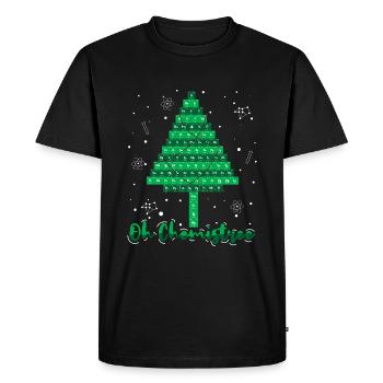 Oh Chimie Arbre de Noël Décembre Noël - T-shirt Premium bio Homme - noir - Devant - Nico (187cm)