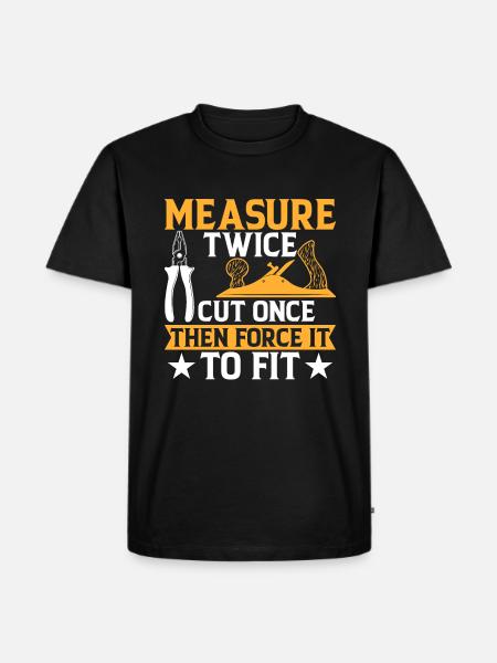 Funny DIY saying - Men's Premium Organic T-Shirt - black