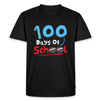 Hockey Happy 100th Day 100 Days Of School - Men's Premium Organic T-Shirt - black - Front - Nico (187cm)