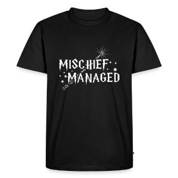 100e jour de méfait Gérer 100 jours d’école heureux - T-shirt Premium bio Homme - noir - Devant - Nico (187cm)