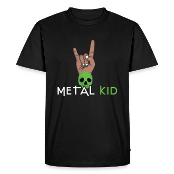 Rock Sign Rock Hand Metal Kid Music Lover Skeleton - T-shirt Premium bio Homme - noir - Devant - Nico (187cm)