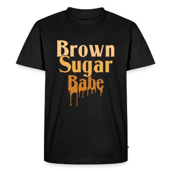 Melanin Black Girl Brown Black History Month - Men's Premium Organic T-Shirt - black - Front - Nico (187cm)