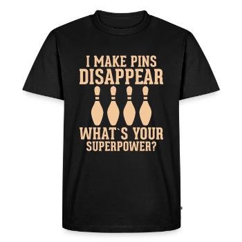 Je fais disparaître les cônes quel est ton super - T-shirt Premium bio Homme - noir - Devant - Nico (187cm)