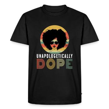 Black Girl Unapologetic Black History Month - Men's Premium Organic T-Shirt - black - Front - Nico (187cm)