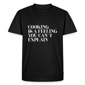 Cuisiner est un sentiment que vous ne pouvez pas expliquer - T-shirt Premium bio Homme - noir - Devant - Nico (187cm)