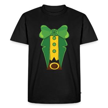 Costume Saint Paddy Shamrock Saint Patrick Day - Men's Premium Organic T-Shirt - black - Front - Nico (187cm)