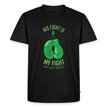 Combattez le Mois de la sensibilisation à la maladie rénale verte - T-shirt Premium bio Homme - noir - Devant - Nico (187cm)