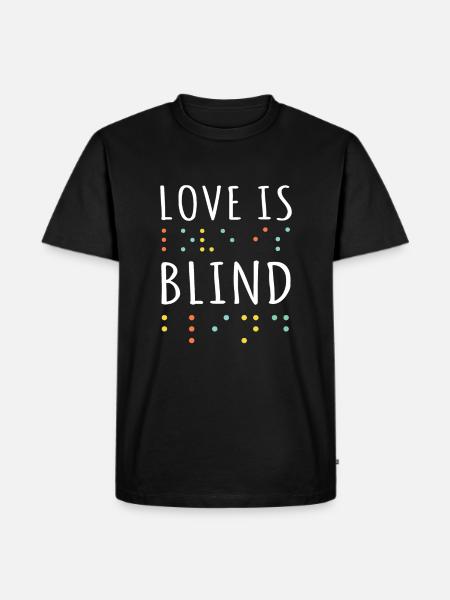 Braille Alphabet Braille Language Braille Love - Men's Premium Organic T-Shirt - black