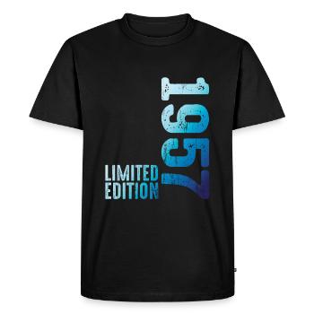 Since 1957 Year 1957 Retro Vintage 1957 Birth - Men's Premium Organic T-Shirt - black - Front - Nico (187cm)