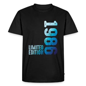 Depuis 1986 Année 1986 Rétro Vintage 1986 Naissance - T-shirt Premium bio Homme - noir - Devant - Nico (187cm)