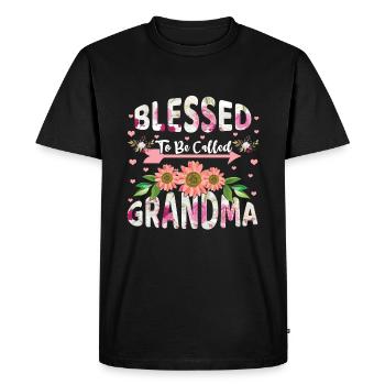 S’appeler Grand-mère Fête des mères - T-shirt Premium bio Homme - noir - Devant - Nico (187cm)