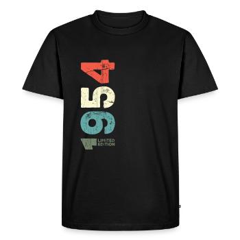 Since 1954 Year 1954 Retro 1954 Vintage 1954 - Men's Premium Organic T-Shirt - black - Front - Nico (187cm)