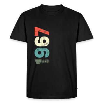 Depuis 1967 Année 1967 Rétro 1967 Millésime 1967 - T-shirt Premium bio Homme - noir - Devant - Nico (187cm)
