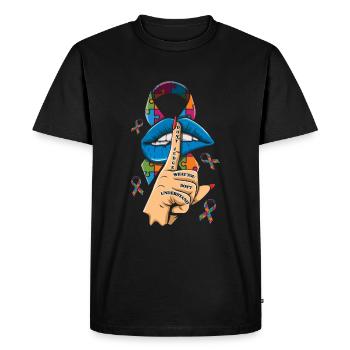 Ne jugez pas la conscience de l’autisme - T-shirt Premium bio Homme - noir - Devant - Nico (187cm)