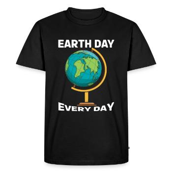 Save Nature Oceans Day Everyday Earth Day - Men's Premium Organic T-Shirt - black - Front - Nico (187cm)