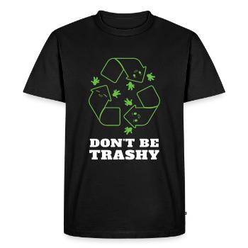 Recycle Nature Oceans Day Earth Day - Men's Premium Organic T-Shirt - black - Front - Nico (187cm)