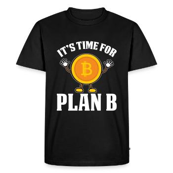 It's time for the Bitcoin plan - Men's Premium Organic T-Shirt - black - Front - Nico (187cm)