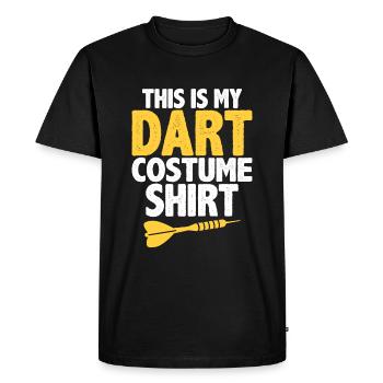 Ceci est ma chemise de costume de fléchettes - T-shirt Premium bio Homme - noir - Devant - Nico (187cm)