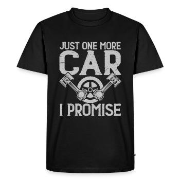 Plus qu’une voiture promise - T-shirt Premium bio Homme - noir - Devant - Nico (187cm)
