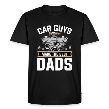 Car enthusiasts are the best fathers - Men's Premium Organic T-Shirt - black - Front - Nico (187cm)