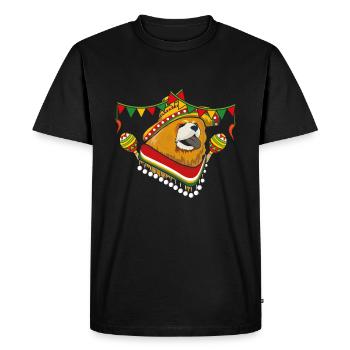 Love Dog Chowchow Funny Taco Happy Cinco De Mayo - Men's Premium Organic T-Shirt - black - Front - Nico (187cm)