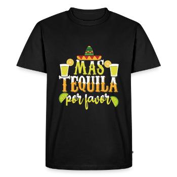 Plus de tequila s’il vous plaît Taco Happy Cinco de Mayo - T-shirt Premium bio Homme - noir - Devant - Nico (187cm)