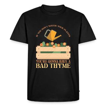 Si vous n’arrosez pas vos plantes - T-shirt Premium bio Homme - noir - Devant - Nico (187cm)