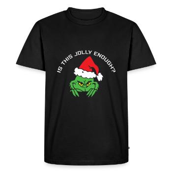 Est-ce assez drôle? -Joyeux Noël - T-shirt Premium bio Homme - noir - Devant - Nico (187cm)