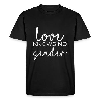 L’amour ne connaît pas de genre - T-shirt Premium bio Homme - noir - Devant - Nico (187cm)
