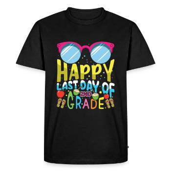 2e année bye écoles Sortie dernier jour de classe été - T-shirt Premium bio Homme - noir - Devant - Nico (187cm)