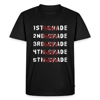 School Last Class Graduate Elementary Graduation - Men's Premium Organic T-Shirt - black - Front - Nico (187cm)