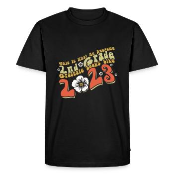Diplômé génial de 2e année diplômé 2023 Rétro - T-shirt Premium bio Homme - noir - Devant - Nico (187cm)