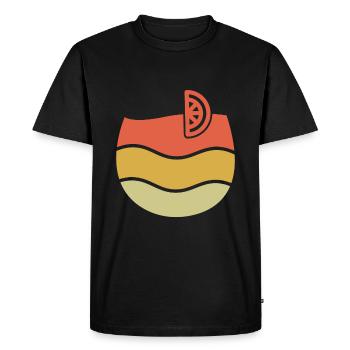 Vintage Summer Drink Alcohol Surf Hello Summer - Men's Premium Organic T-Shirt - black - Front - Nico (187cm)